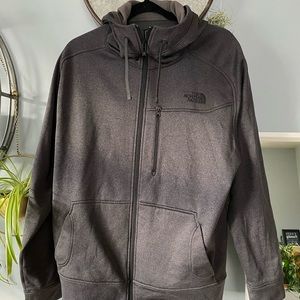The North Face zip up hoodie.